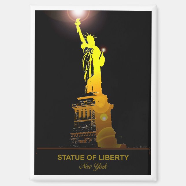 Freedom on Your Fridge: Statue of Liberty Magnet (Front)