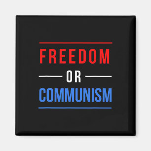 Freedom Or Communism Funny Election 2024 Trump Vs Magnet