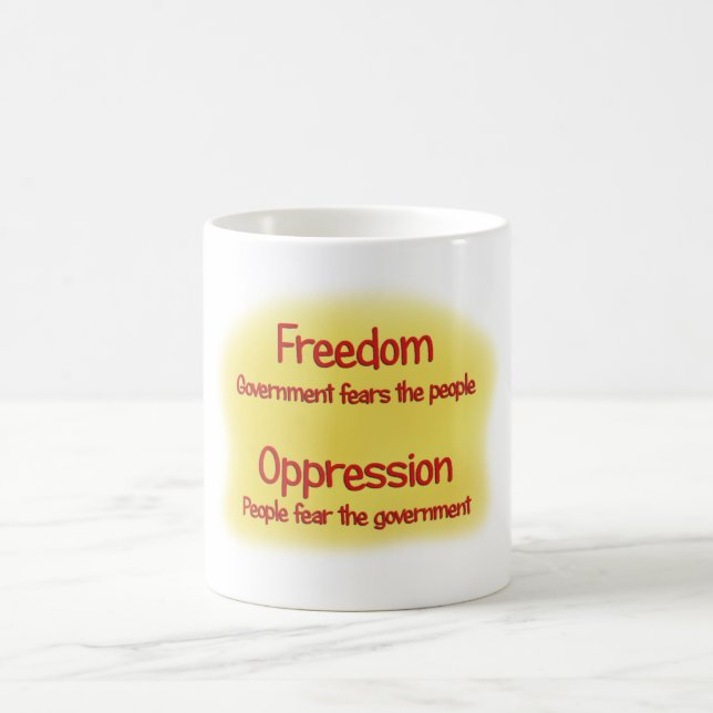 Freedom or Oppression Coffee Mug (Center)