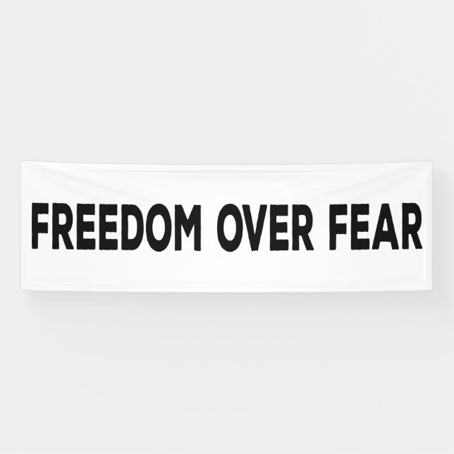Freedom Over Fear Banner (Horizontal)