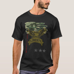 Freedom Over Fear Pro Gun USA Flag 2nd Amendment T-Shirt
