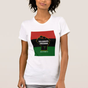 FREEDOM Pan African Christian Juneteenth T-Shirt