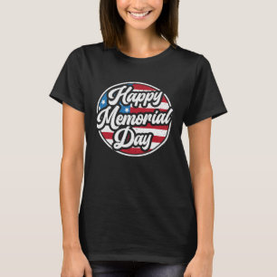 Freedom Patriotic Veteran USA Flag American Memori T-Shirt