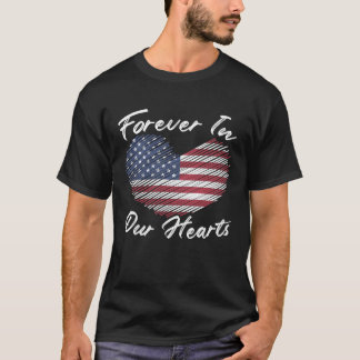 Freedom Patriotic Veteran USA Flag American Memori T-Shirt