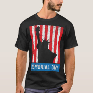 Freedom Patriotic Veteran USA Flag American Memori T-Shirt