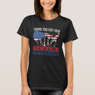 Freedom Patriotic Veteran USA Flag American Memori T-Shirt