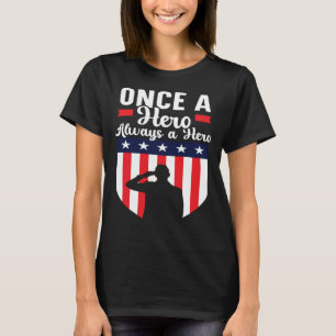Freedom Patriotic Veteran USA Flag American Memori T-Shirt