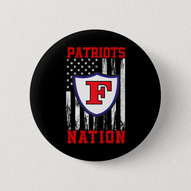 Freedom Patriots Logo Nation Hs  2 Inch Round Button (Front)