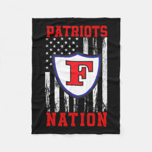 Freedom Patriots Logo Nation Hs Fleece Blanket