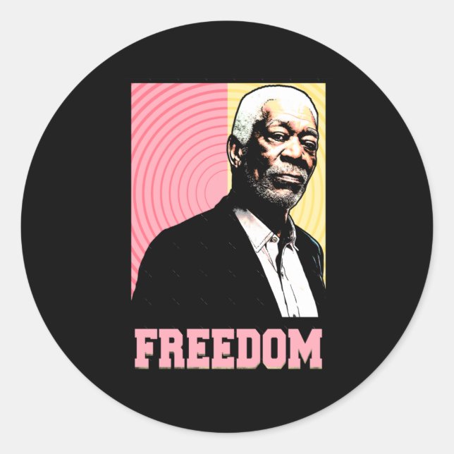 Freedom Pop Art Sticker  (Front)