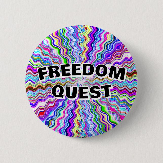 Freedom Quest 2 Inch Round Button (Front)