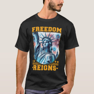 Freedom Reigns Men Black T-Shirt