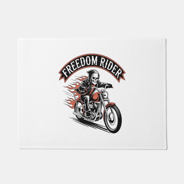 FreeDom Rider Biker Doormat (Front)