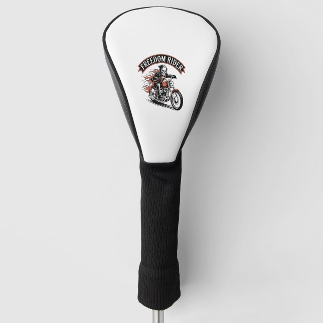 FreeDom Rider Biker Golf Head Cover (Front)
