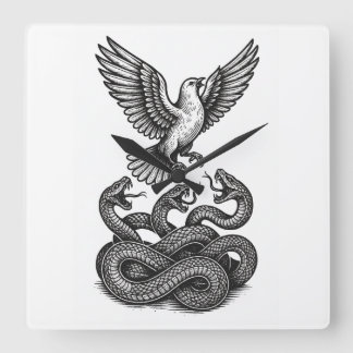 Freedom Rises: Dove vs. Viper Clock Art