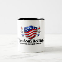Freedom Rolling Patriotic Shield Logo | American F