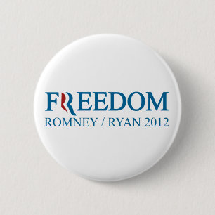 Freedom Romney / Ryan 2012 2 Inch Round Button