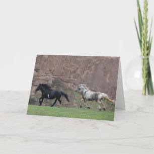 Freedom Run - Galloping to Freedom Greeting Card