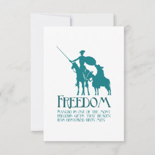 Freedom, Sancho Thank You Card