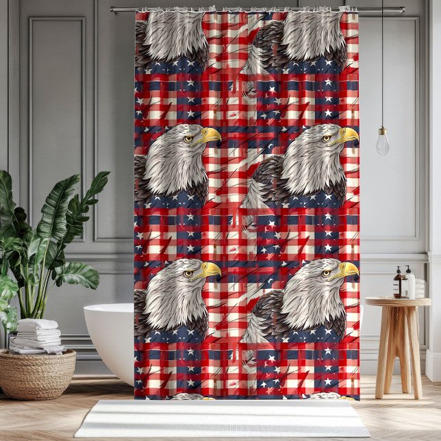 Freedom Shower Curtain Eagle Glory for Patriots (Freedom Shower Curtain Eagle Glory for Patriots)