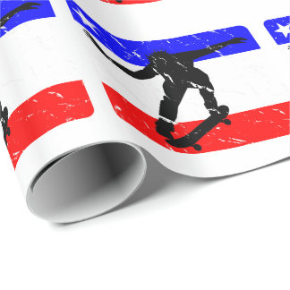 Freedom Skateboarding flair Wrapping Paper