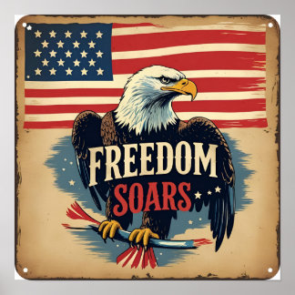 Freedom Soars Patriotic Poster Télécharger