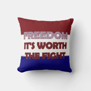 Freedom-Square Throw Pillow
