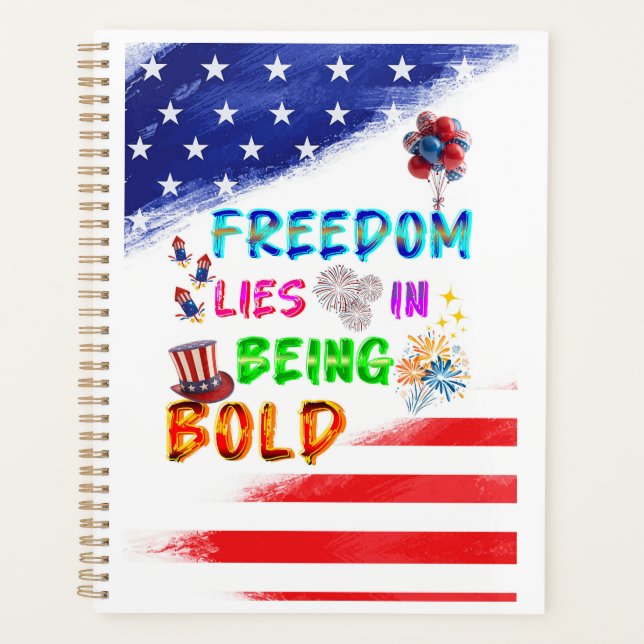 Freedom Stationery Lies In Being Bold Planner (Front)