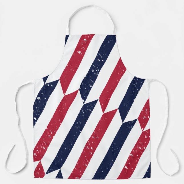 Freedom Steps – Patriotic Stripe Apron (Front)