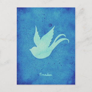 Freedom swallow postcard