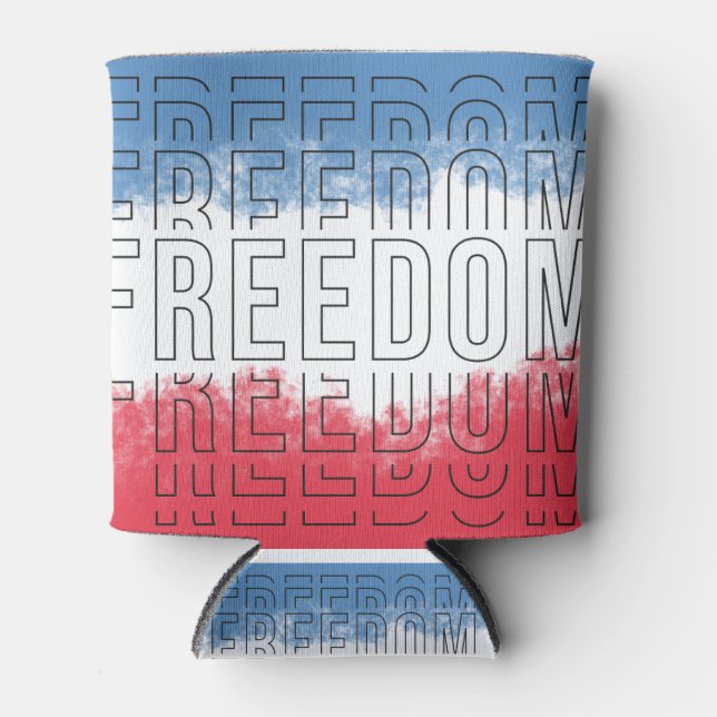 Freedom T-Shirt Can Cooler (Front)