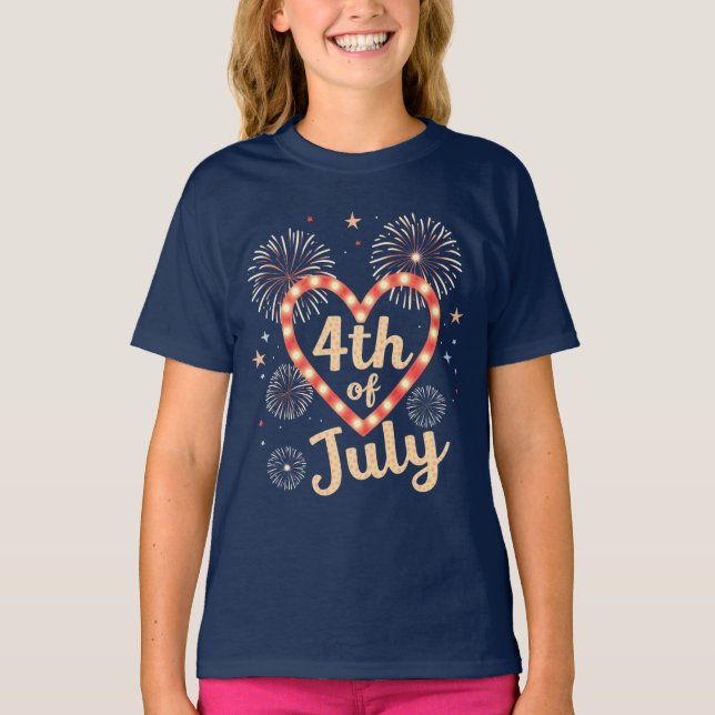 Freedom Threads: Bold American Pride Prints T-Shirt (Front)