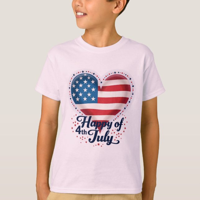 Freedom Threads: Bold American Pride Prints T-Shirt (Front)