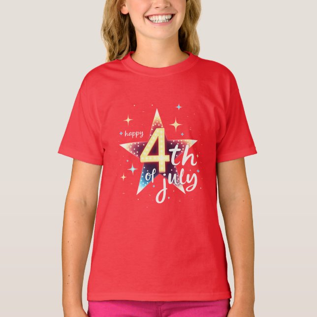 Freedom Threads: Bold American Pride Prints T-Shirt (Front)