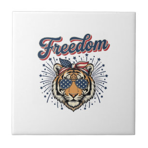 Freedom Tiger Patriotic Vintage Engraving Shirt_1 Tile