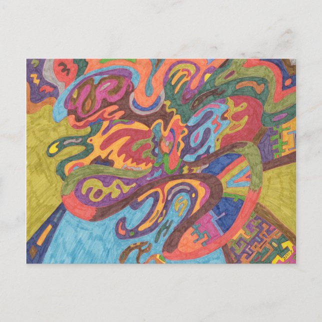 Freedom to Fly, original abstract - Customized Postcard (Front)