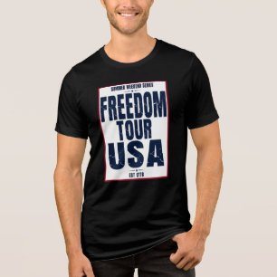 Freedom Tour USA Summer Weekend Graphic Tri-Blend Shirt