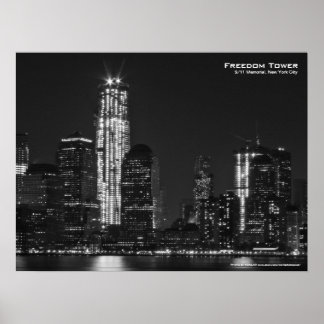 Freedom Tower 911 NYC Poster 24x18