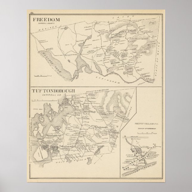 Freedom, Tuftonborough Poster (Front)