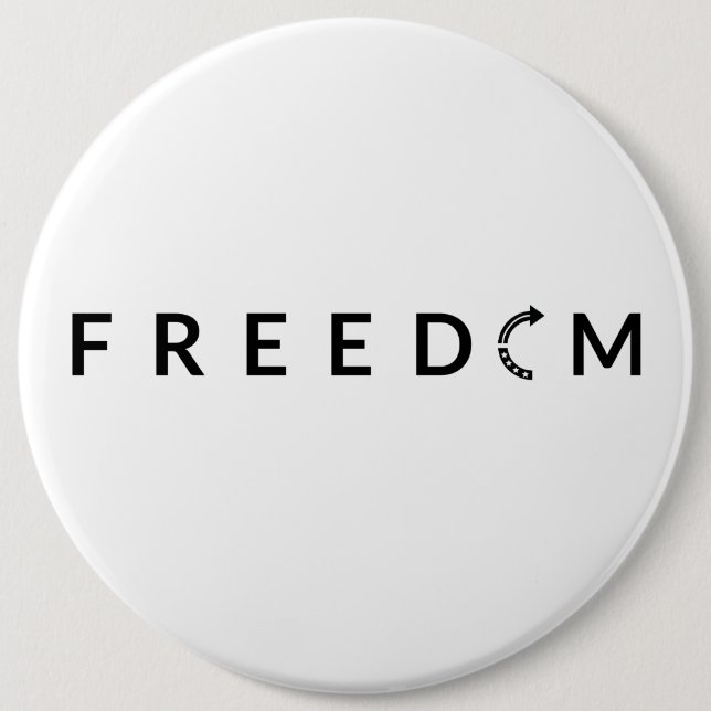 Freedom Turning Point 6 Inch Round Button (Front)