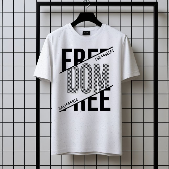 Freedom Typography T-Shirt - Urban Style Tri-Blend Shirt (Creator Uploaded)
