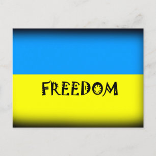 Freedom Ukraine  Print Postcard