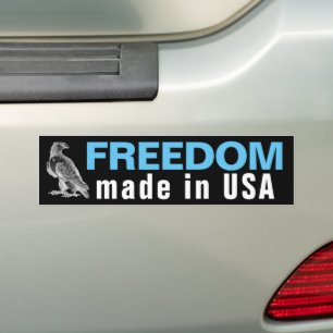 Freedom USA - eagle (dark) Bumper Sticker