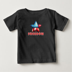 Freedom USA Star Balloon Baby T-Shirt