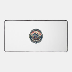 Freedom Vinyl Patriotic Patriotic Vinyl Record Mus Desk Mat