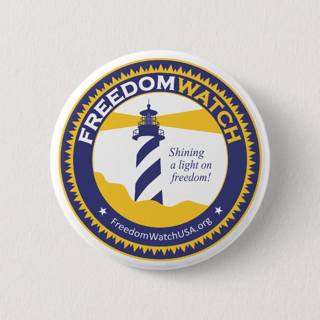 Freedom Watch 2 Inch Round Button (Front)