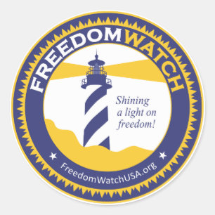Freedom Watch Classic Round Sticker