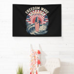 Freedom Wave 4th Of July Banner<br><div class="desc">Freedom Wave 4th Of July</div>