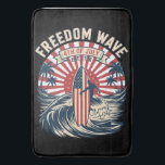 Freedom Wave 4th Of July Bath Mat<br><div class="desc">Freedom Wave 4th Of July</div>