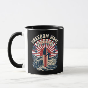 Freedom Wave 4th Of July Mug